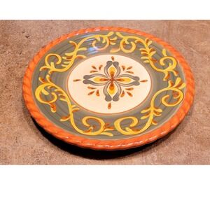 Artimino Tuscan Countryside Sienna Terracotta Stoneware Lunch Salad Plate